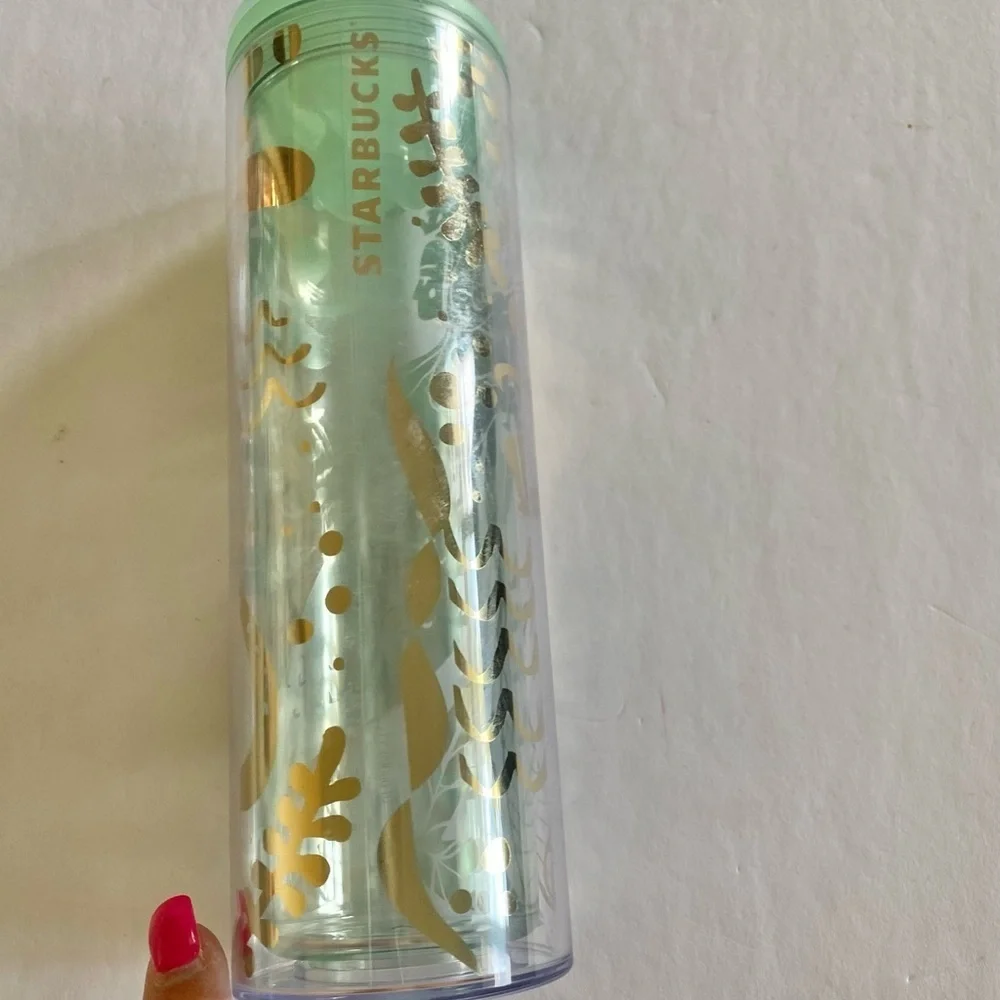 Starbucks 2021 release golden mermaid skinny tumbler